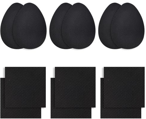 6 Paia di Protezioni Antiscivolo per Suole di Scarpe, Cuscinetti in Gomma Adesivi con Riduzione del Rumore per Tutte le Taglie