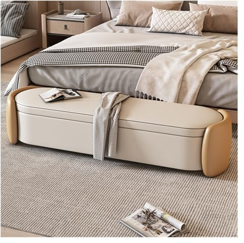 Ottomane für Schlafzimmer Aufbewahrungsbank mit Aufbewahrungsbank for Schlafzimmer, Ende des Bettes, Bank, Fußende der Bettbank, Eingangsbank, Aufbewahrungs-Ottomane-Bank Ende der Bettbank ( Color : 0
