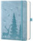ZXHQ 365 Seiten B5 (19,5 x 25,5 cm) Liniertes Notizbuch - College-Ruling, Ledergebundener Einband, 100 g/m² dickes Papier, feine Innentasche - Blass-Türkis