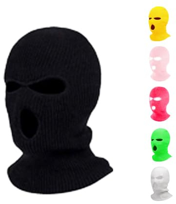 NW NATIONWEAR Balaclava Ski-Maske – Herren Balaclava – Skimaske für Wintersport – Sturmmaske, Räubermaske, Predator-Maske – 3-Loch Skimaske – In leuchtenden Farben erhältlich – Warm & langlebig