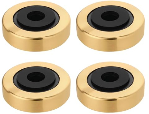 OTOTEC Pieds d'appareils en aluminium 45x15 mm d'isolation et d'amortissement dorés absorbants pour assemblages audio légers/moyens