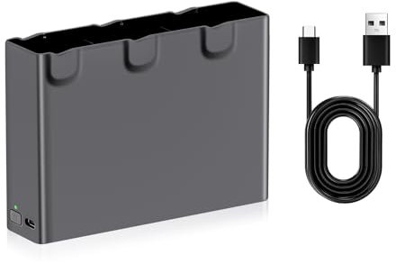PoweLyt 1-Pack Avata 2 Batteria Intelligente di Volo Caricabatteria a due vie a tre canali Avata 2 Caricabatteria Hub completamente compatibile con DJI Avata 2 Drone