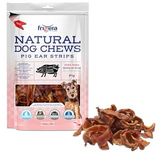 Frigera Schweineohrenstücke 500g – Natürliche, Proteinreiche Leckerlis für Hunde, Gluten- und Getreidefrei