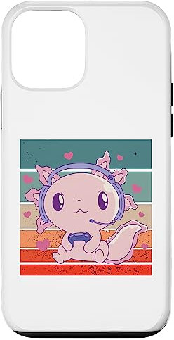 Axolotl Gaming Cute Kawaii Controller dell'auricolare Custodia per iPhone 12 mini