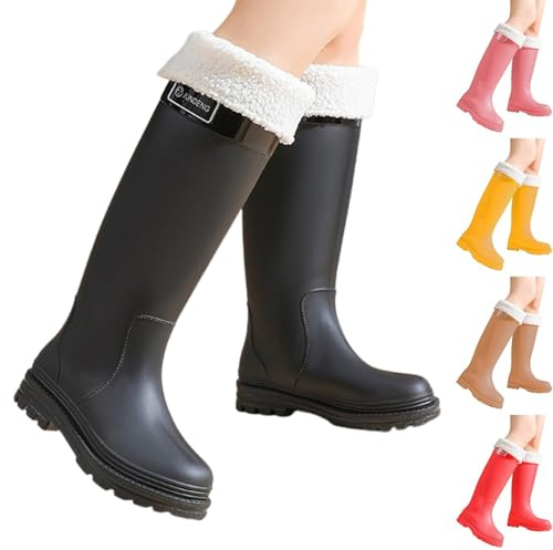 Stivali di gomma da donna/uomo, stivali da pioggia alti, antiscivolo, impermeabili, a prova di vento, stivali di sicurezza, scarpe da pioggia, stivali da esterno leggeri, stivali antiscivolo per