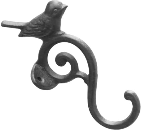 Healifty Gusseisen Wandhaken Vogel Vintage Kleiderhaken Wandgarderobe Schlüsselhalter Landhausstil Robust Kompakt für Flur Bad Küche
