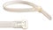Gocableties 100 Pack of 200mm x 7.6mm Reusable Cable Ties, Heavy Duty White/Natural Releasable Cable Ties, 12 Premium Tie Wraps, Strong Nylon Zip Ties