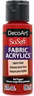 Deco Art SOSOFT PINTURA TEJIDO Pimienta roja, talla única