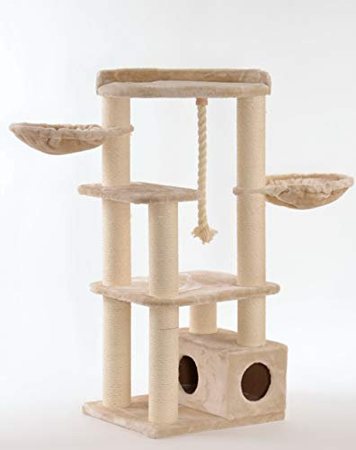 Lycce XXL Kratzbaum Alice Sisal beige für große und schwere Katzen