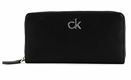 Calvin Klein Damen Z/A Geldbörse MD + KEYFOB Winter Zubehör Set, Schwarz, OS