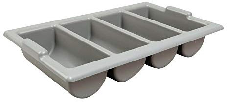 We Can Source It Ltd - Heavy Duty Grey Cutlery Tray Catering Stacking Restaurant Kitchen Storage