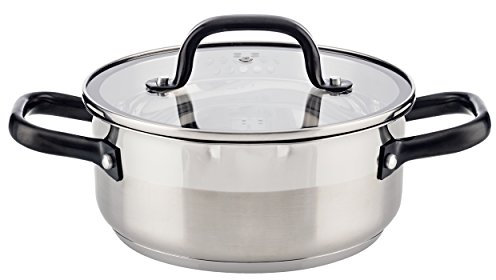 BERGNER Q3230 Casseruola 24 x 10,5 cm 4 l con Coperchio in Acciaio Inox, induzione, Vita Infinity Chefs