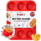 Walfos Silikon-Muffinform - 12 Tassen Cupcake-Pfanne, Antihaft Ideal für Muffins, Kuchen, Torten, Brot - BPA-frei und Spülmaschinenfest
