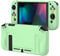 playvital Coque pour Switch Protection Manette avec Capuchon pour Nintendo Switch Joycon Cover,Étui Housse TPU-Vert