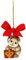 THUN - Weihnachtsschmuck Eichhörnchen mit kleinem Geschenk - Keramik - Weihnachtslinie - Wohnzimmer, Dekoration des Hauses - 4,2 x 3,8 x 5 cm h