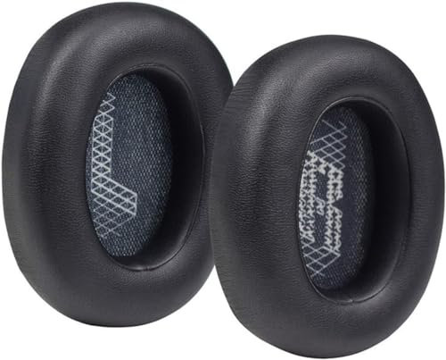 Ersatz-Ohrpolster für JBL Live 650BTNC/660 BTNC Headset, Ersatz-Ohrpolster aus Schaumstoff für JBL Live 650BTNC/660 BTNC Kopfhörer (Schwarz)
