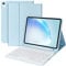 BQSS Keyboard Case for iPad Air 11 Inch (M2) 2024 Wireless Keyboard Case for iPad Air 10.9 Inch 5th/4th Generation 2022 Detachable for iPad air 4th 2020 for iPad Pro 1st Case with Pencil Holder Blue