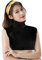 Berax Damen Kragen Universal Abnehmbare Elegant Rollkrageneinsatz Krageneinsatz Strick Strickkragen (Schwarz-Rollkragen)