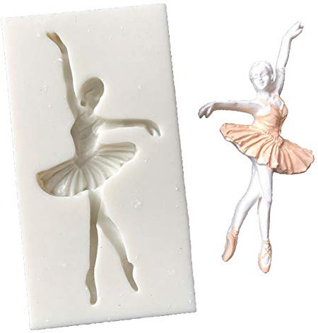 Bontannd Mädchen Silikonform Ballett Süßigkeiten Schokoladenform Fondant Süßigkeit Seife Formen Kuchen Dekorieren Topper Backwerkzeug