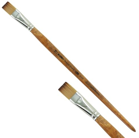 KUM - Acryl- und Ölpinsel Wood Line Flach Größe 18