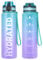 Sahara Sailor Bouteille d'eau, Gourde Sport 750ML avec Marqueur de Temps de Motivation, sans BPA, Étanche & Réutilisable, pour Sport, Camping (1 Bouteille)