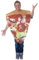 thematys lustiges Themen Kostüm Verkleidung | Karneval | Mottowoche | Fasching | Halloween | Einheitsgröße 160-185cm (Pizza #3)