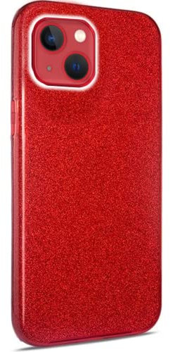 MHtech Glitter Case for iPhone 13, Bling Sparkle Shockproof Cute Sparkly Case Cover for Women and Girls. Protective Case for iPhone 13 (Red)