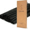 T&Cx 100 Stück Reed Diffusor Stöcke, 25 cm natürliche Rattan Reed Sticks, ätherisches Öl Aroma Diffusor Stöcke für ätherische Öle für Zuhause, Büro (Black Color)