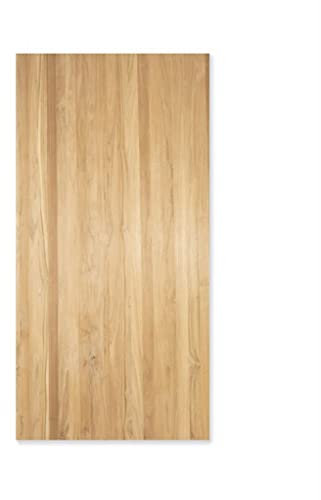 BioMaderas Teak Massivholz Tischplatte 40mm Stärke/Arbeitsplatte/Möbelbauplatte/Regalboden/Zuschnitt/FSC® 100% durchgehend