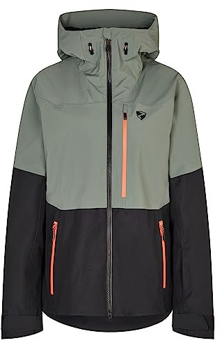 Ziener Damen TURIS Ski-Jacke/Freeride | sympatex, PFC frei, Wolle, black, 34