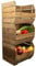 Kistenkolli Altes Land Kartoffelsteige 40x33x30 cm Gemüsekiste Obsthorde Gemüsekorb Kartoffelkiste zum Lagern Kiste Holz Obstkisten Obstschale (3er Set geflammt)