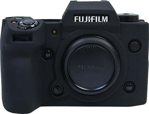 X-H2 Case, Zakao Soft Silicone Bag Lightweight Slim Skin Rubber Protective Digital Camera Case Cover for Fujifilm Fuji X-H2 XH2 (Black)