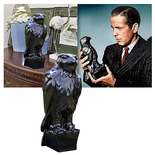 SOVORM Malteser-Falken-Statue mit Geheimfach, 1941. Die Malteser-Falken-Replik aus der Film-Requisite. Handgefertigte Kunstharz-Skulptur for Heimdekoration, Weihnachtsdekoration, Geschenke