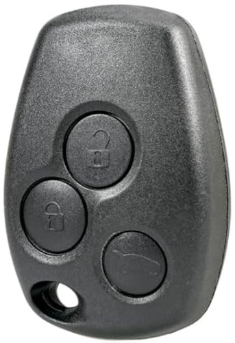 OGGIPRO Schlüsselgehäuse, 3 Tasten, ohne Schlüsselbart, kompatibel mit Renault Dacia Logan, Sandero, Duster, Lodgy | Schlüsselgehäuse für Auto-Fernbedienung