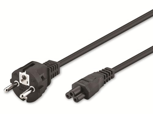 GOOBAY Netzkabel mit Kleeblattstecker NK 114 S-100, 1 m, schwarz