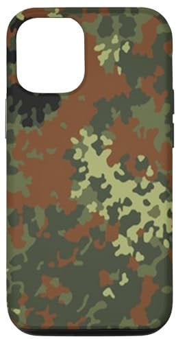 Flecktarn Camo Camouflage Bundeswehr Militär Hülle für iPhone 12/12 Pro