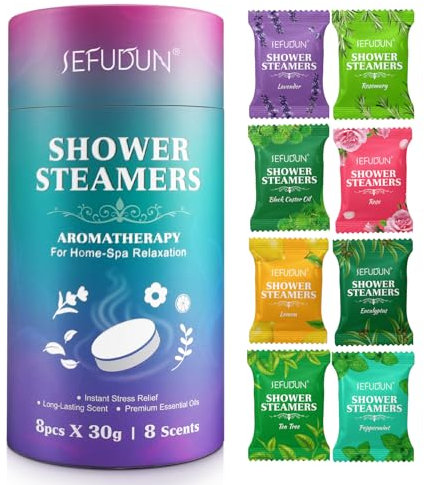 8 Sets De Bombes De Douche, 8 Parfums Naturels, Coffret De Bain Pour Femmes, Aromathérapie Aux Huiles Essentielles Pour La Relaxation Et Le Bien-Être, Nouveauté, Original Utile