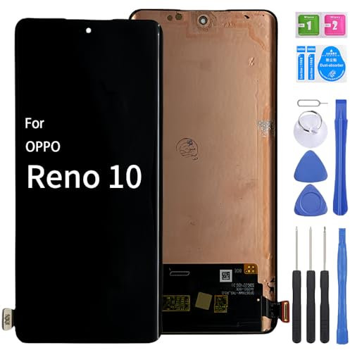 iYAiYO Pantalla LCD Pantalla Digitalizador Pantalla Táctil Recambio Compatible con Oppo Reno 10 CPH2531 OLED Pantalla Completa con Herramientas - Negro