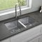 Lussena® 750 x 440mm Stainless Steel Kitchen Sink 2.0 Double Bowl Sinks Undermount Installation, Free Basket Strainer Waste