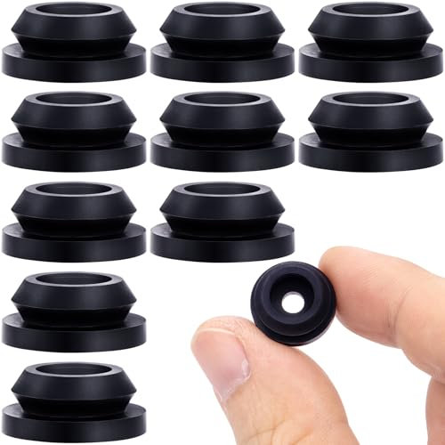 SmallCat Gummidichtungen für Wohnmobil-Herdplatten, Schwarz, 10 Stück