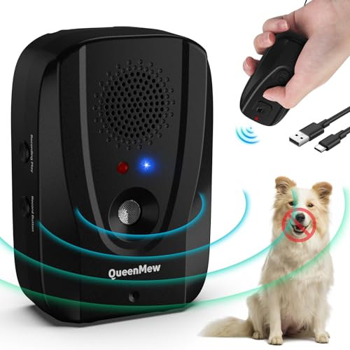 Tohoyard Anti Bellen Gerät mit Fernbedienung, Auto & 600FT Reichweite Fernschulung 2 IN 1 Ultraschall Trainingsgerät, wasserdichte Draußen Drinnen, Aufnahme, Alarm, Ultraschall Antibell für Hunde