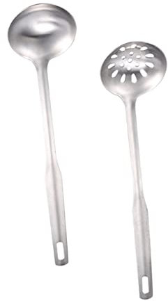 ULTECHNOVO 1Juego Cucharón Inoxidable Con Mango Cucharón Ranurado Cucharón Para Utensilios De Cocina De Olla
