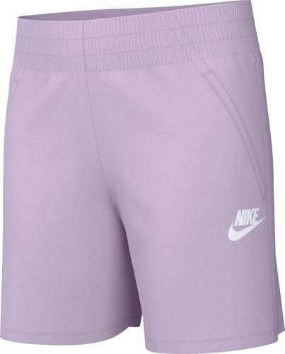 Nike Mädchen Club Ft 5In Lbr Shorts, Doll/Doll/White, 12/13 Jahre