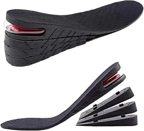 Height Increase Insoles 4-Layer Air up Shoe Lifts Elevator Shoes Insole 2.95inches(7.5 cm) Heels Lift Inserts for Men and Women