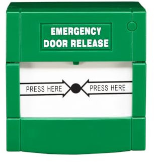 OEM CONAC-704 CONAC-704 Pulsador de emergencia verde reiniciable adecuado para puertas de salida de emergencia.