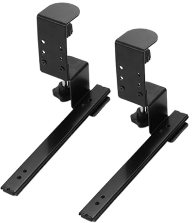 Générique Keyboard Tray Slide – Stahl Under des Drawers, verstellbare Halterung | Ergonomischer Bürotisch, Zubehör für Computer, Laptop, Comfort Height Smooth Pull Out Functionality Home U