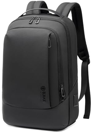 BJIAX Business Rucksack Herren, 15,6 Zoll Wasserdicht Laptop Rucksack | YKK Reißverschluss, Separates Laptopfach, USB-Ladeanschluss, Viele Taschen