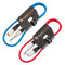 2 x Male XLR to 6.35mm Stereo Jack Lead/Balanced Signal Patch Cable / 2 Pack 1m Blue/Red