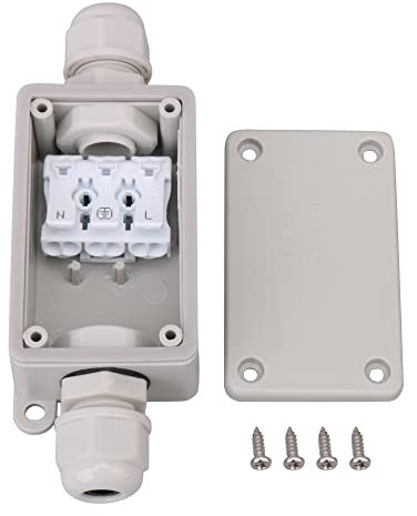 Mxfans White Outdoor IP66 P02-3Terminal Wire Connector Junction Box