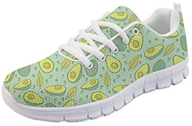HUGS IDEA Laufschuhe für Damen Avocado Leichter Sport-Laufsportschuhe - EU 40